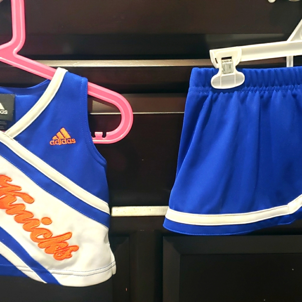 NBA original Adidas NY Knicks cheerleader set size 2T. Beautiful embroidery.